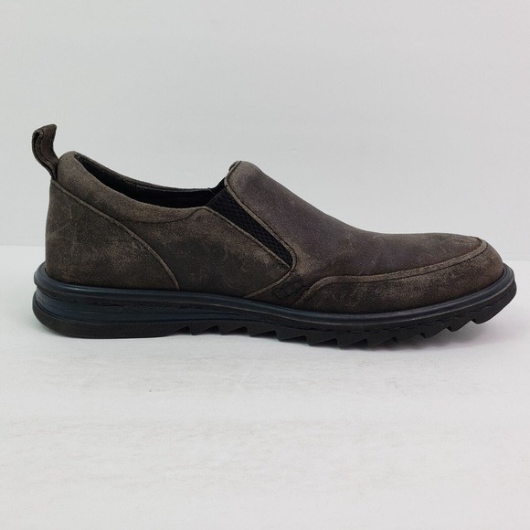 Born Nigel Mens Size 8 Dark Brown Leather Slip On Loafer Shoes H21042 main image 6
